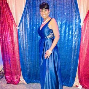 Blue dress with Rhinestones